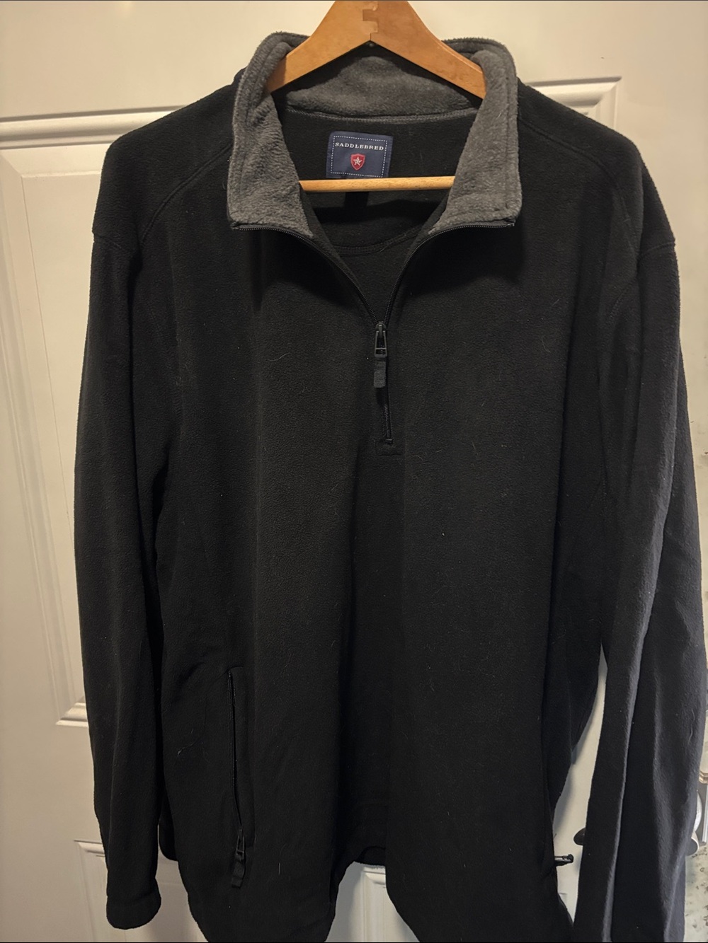 Saddlebred Black Quarter-Zip Fleece Pullover XXL